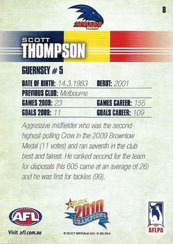 2010 Select AFL Champions #8 Scott Thompson Back